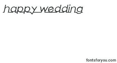 LinearmenteBoldItalic font – happy Wedding Day Fonts